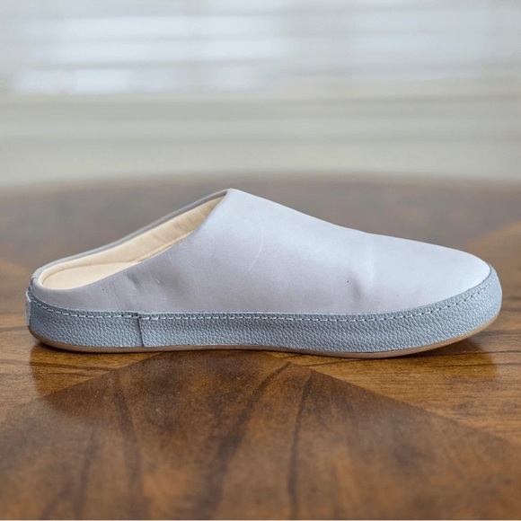 Olukai Hamani Gray Leather Slip On Clog Mules Loafers Shoes Size 9 New - Picture 9 of 15
